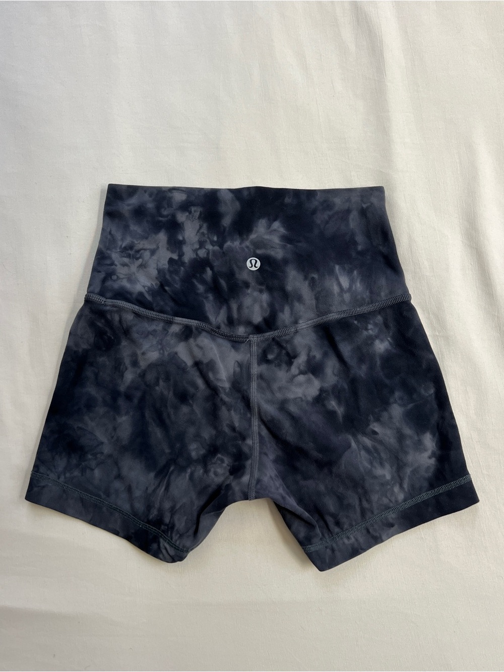 lululemon athletica Black Tie-Dye High-Rise Align Bike Shorts